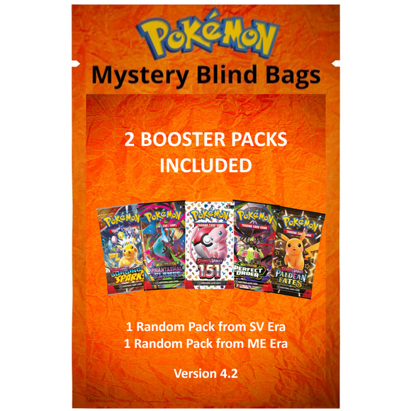 *New* Pokemon Mystery Blind Bag V4.2 - Includes 2 Packs