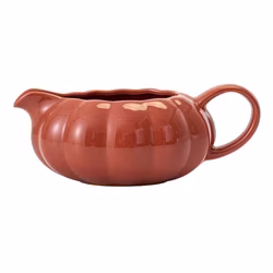 Orange, variant on Way to Celebrate Harvest Collection Orange Ceramic Gravy Boat, 14.5 oz, 1 Piece