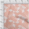 thumbnail image 2 of oneOone Polyester Spandex Peach Fabric Geometrical Mix Sewing Material Print Fabric By The Yard 56 Inch Wide, 2 of 4