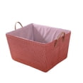 thumbnail image 2 of Birdeem Foldable Laundry Basket,Collapsible Dirty Clothes Hamper with Leather Rope Handle,Stands Independently Large Capacity for Home Bathroom Bedroom,Canvas Storage Basket Space Saving Design, 2 of 9