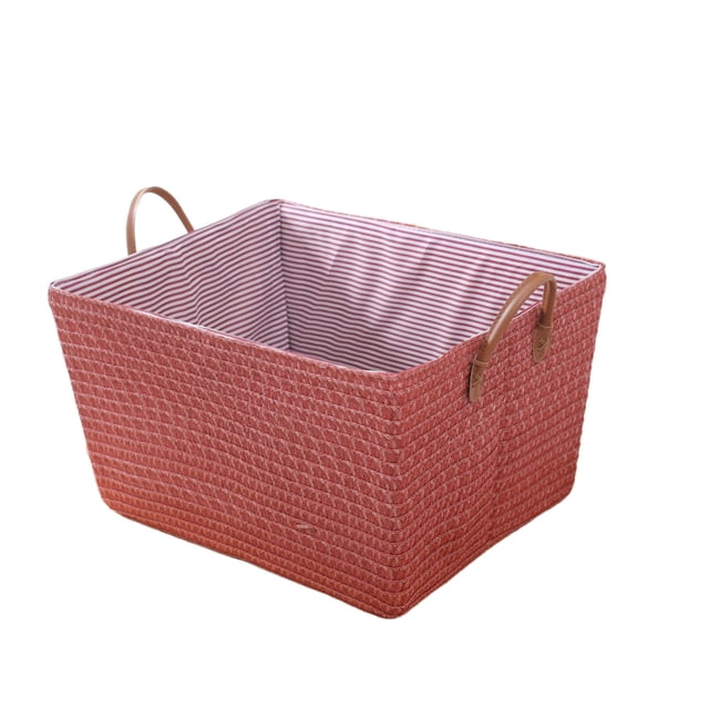 Jubipavy Clothing Storage Containers Laundry Basket Foldable Laundry Basket Dirty Laundry Basket Protective Sisal Rope Handle For College Dorms Bathroom Bedroom Laundry Hamper
