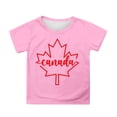 thumbnail image 1 of GDREDA Canada T-Shirts Imprimé Drapeau Filles T-Shirt à Manches Courtes Été Col Rond T-Shirt Coupe Décontractée T-Shirts Basiques, 1 of 4