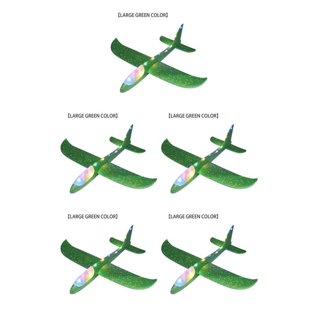 Transemion Aircraft Model Compact Size Toy Airplane Gliding Plane Simple Operation Firm Structure Children Supplies Kid Aircrafts Type 3 5Set