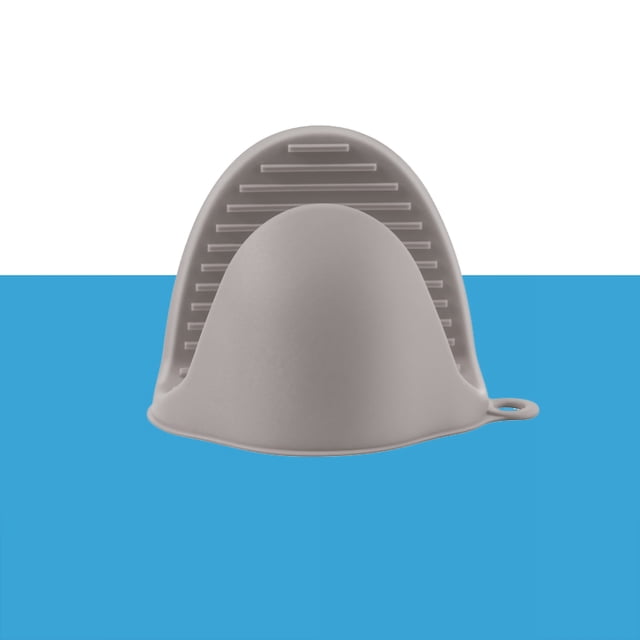 Kitchen Silicone Heat Insulation Hand Clip Anti Slip Thickened Anti Scalding Glove Baking Tool For KitchenGrey
