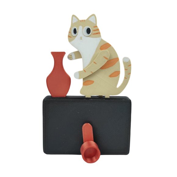 Plastic Cat Whisker Keepsake Acrylic Memorial Refrigerator Ornament Desk Wall Holder for Pet Cat Memory Decoration