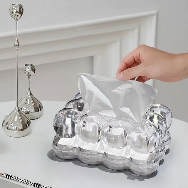 Openpig Tissue Box White Minimalist Design for Home Décor, Fireplace, Bedroom, Kitchen, Living Room, Centerpieces