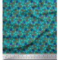 thumbnail image 1 of Soimoi Poly Georgette Fabric Trophy,Timer Clock & Basketball Sports Print Fabric by The Yard 52 Inch Wide, 1 of 3