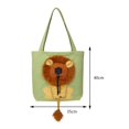thumbnail image 2 of Lion Pattern Pets Handbags Convenient Canvas Cat Tote Bag Fashion for Pet Lovers, 2 of 5