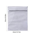 thumbnail image 3 of TIMIFIS Laundry Pocket Cellular Network Mesh Laundry Bags for Delicates with Non Rust Zipper White Laundry Bags Mesh Wash Bags Easy Suit Bra Sock Lingerie Laundry for Washing Bathroom Accessories, 3 of 7