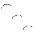 thumbnail image 2 of Maytalsory Metal Arch Frame Kiss Clasp Purse Bag DIY Bead Head Lock Red 24.5cm 3Set, 2 of 6