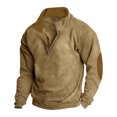 thumbnail image 1 of QIPOPIQ Unisex-Adult Fleece Quarter-Zip Cadet Collar Sweatshirt Clearance, 1 of 6