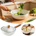 thumbnail image 2 of Christmas Decor Lightweight Ceramic Nonstick Frying Pan Skillet Cookware Chef Grade Kitchen Utensil for Sauteing Frying Eggs Omelets wtih Superior Heat Distribution Easy Clean Induction Compatible, 2 of 6