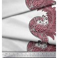 thumbnail image 2 of Soimoi Cotton Duck Fabric Peacock Block Decor Fabric Printed Yard 42 Inch Wide, 2 of 4