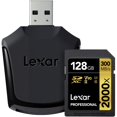 thumbnail image 3 of Lexar 128GB 2000X Professional SDXC RDR UII, LSD128CRBEU2000R (RDR UII), 3 of 4