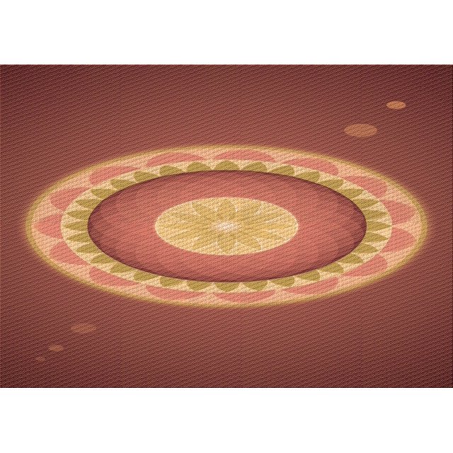 Ahgly Company Machine Washable Indoor Rectangle Transitional Pumpkin Orange Area Rugs, 7' x 10'