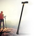 thumbnail image 1 of Wchiuoe Bâton de Marche Extérieur Pliable Bâton de Marche Canne Pliante Ajustable pour Randonnée Voyage, 1 of 8