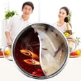 thumbnail image 5 of 28cm Hot Pot Twin Divided Stainless Steel 28cm Cookware Hot Pot Ruled Compatible, 5 of 5