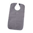 thumbnail image 4 of Esquirla Adult Bib for Eating Large Waterproof Clothing Protector for Senior Citizens gray, 4 of 8