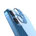 thumbnail image 3 of Phone Camera Cover Aluminum Alloy Phone Lens Protector Camera Lens Film Protector, Blue, Replacement for iPhone 12 Mini, 3 of 9