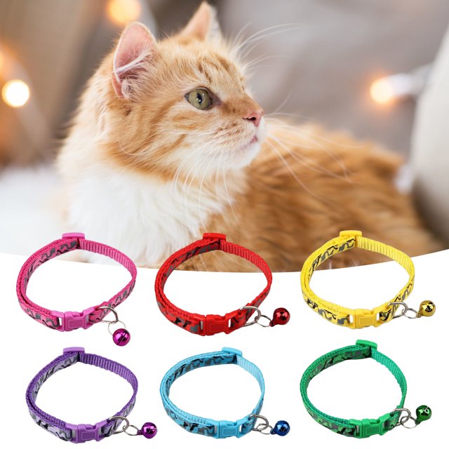 CBFFDC Collier pour Chien Coloré Ajustable Collier pour Animaux Motif Camouflage Mignon Collier Élégant pour Chiots Chatons