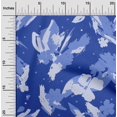 thumbnail image 1 of oneOone Polyester Spandex Medium Blue Fabric Florals Sewing Craft Projects Fabric Prints By Yard 56 Inch Wide-H56, 1 of 4