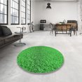 thumbnail image 4 of Ahgly Company Tapis d'Intérieur Lavables à la Machine, Carrés, Transitionnels, Verts, Tapis de Zone, 5 Pieds Carré, 4 of 7