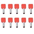 thumbnail image 3 of Kit de Connecteurs à Sertir en Cuivre, Borne de Viroles Isolées 100PCS Haute Résistance pour Fils Électriques 2x1.0mm2, 3 of 8