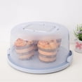 thumbnail image 2 of 2x Portable Cake & Cupcake Carrier / Storage Container - 9.84'' Dia., Translucent Dome - Great for Transporting Cakes, Cupcakes, Cookies, Pies, etc., 2 of 8