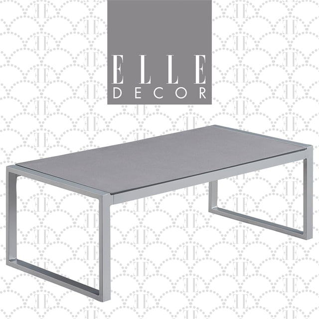 Elle Decor Table Basse d'Extérieur Tropez en Maille Gris Français