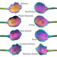 thumbnail image 2 of 16 Flower Spoon Set, 410 Stainless Steel Reusable Tea Spoon, Stirring Spoon, Coffee Spoon (4.9 Inch, Rainbow), 2 of 6