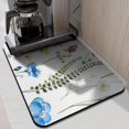 thumbnail image 2 of Experience Elegance with our Vintage Flower Herbs Dish Drying Mat - XL, Absorbent Microfiber, Perfect Kitchen Accessory, Protects Countertops (18x24 inch), 2 of 7