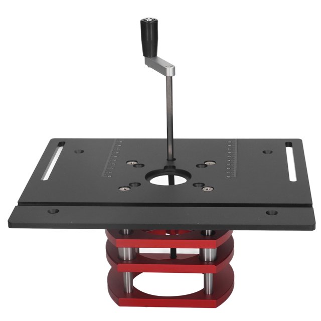 Kit de Système de Levage Manuel pour Routeur, Plaque de Base pour Scie de Table Noire
