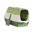 thumbnail image 2 of Toilette pour Chat à Capuchon avec Rabat de Porte avant, Toilette pour Chat Fermée et Couverte, Bac à Litière Portable pour Chats d'Intérieur Vert, 2 of 8
