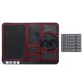 thumbnail image 1 of KAKOWELY Car Phone Holder Multifunctinal Car Instrument Panel Storage Mat Mobile Phone GPS Bracket Non-Slip Mat (Red)9.69"X7.28"X0.2", 1 of 4