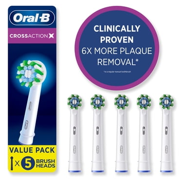 Oral-B CrossAction XFilaments Têtes de Brosse de Rechange pour Brosse à Dents Électrique Recharge