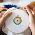 thumbnail image 5 of Unique Bargains 15.8' Round Bamboo Embroidery Hoop Circle Cross-Stitch Ring, 5 of 5