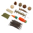 thumbnail image 4 of Hamster Chew Toys Set,Rabbit Toys Teeth Grinding Rabbit Chew Toys Handcraft Rabbit Chews Toys Time-Tested Durability, 4 of 14