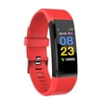 thumbnail image 1 of DEBGFS Fitness Tracker  Activity Tracker with Heart Rate Monitor  IP67 Waterproof Pedometer Watch with Sleep Monitor  Step Calorie Counter  Smart Bracelet for Women and Men,red, 1 of 11