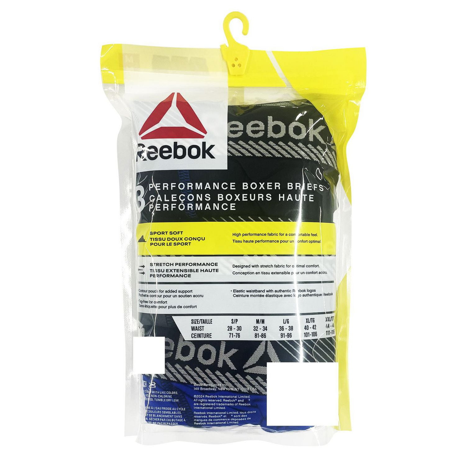 Reebok caleçons boxeurs haute performance