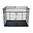 thumbnail image 1 of Lucky Dog Whisper Glide 48 Inch Sliding Double Door Dog Crate, 1 of 8