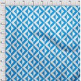thumbnail image 4 of oneOone Viscose Chiffon Blue Fabric Geometric Craft Projects Decor Fabric Printed By The Yard 42 Inch Wide, 4 of 4