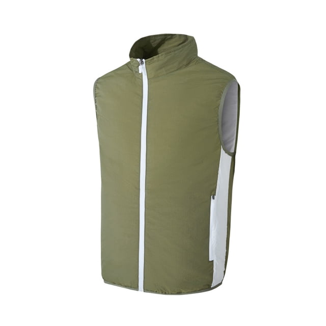 ZheElen Waterproof And Windproof Cooling Vest For Outdoor Activities Microporous Sweat green M