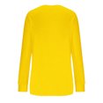 thumbnail image 5 of Timegard Womens Tops Crewneck Long Sleeve Drop Shoulder Basic Tee Fall Casual Loose Tops with Pocket, 5 of 5