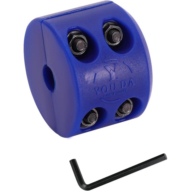 ORUYROP Winch Cable Hook Stopper, Silicone Rubber Stopper Protects Synthetic Winch Rope, Towing Hook, Cable Line for ATV UTV, Blue