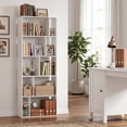 thumbnail image 2 of Costway 1 PCS 5-Tier Bookshelf with Open Back, Display Storage Shelf with Anti-Tipping Kits for Home White, 2 of 10