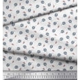 thumbnail image 2 of Soimoi White polyester Georgette Fabric Berries & Leaves Fabric Prints By Yard 42 Inch Wide, 2 of 3