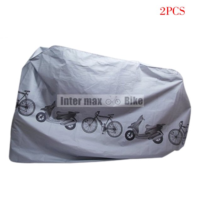 2 Pieces PEVA Waterproof Bike Protector Mountain Bike Bicycle Cover Anti-Dust Rain UV Protection Cover