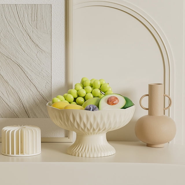 LSLJS Household High Value Fruit Tray Can Be Drained Living Room Simplicity Fashion Dry Fruit Box Snacks Snacks Candy Tray, Drainable Fruit Plate Kitchen Storage & Organization
