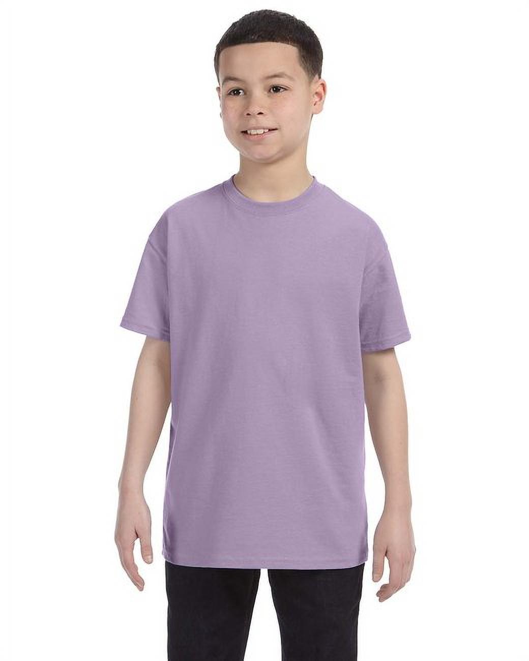 The Hanes Youth 61 oz Tagless T-Shirt - LAVENDER - XL