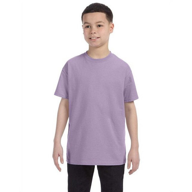 The Hanes Youth 61 oz Tagless T-Shirt - LAVENDER - XL